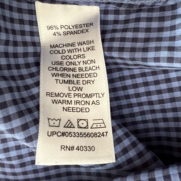 Haggar extra large button up casual long sleeve shirt - Men’s - Picture 8 of 10